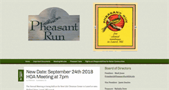 Desktop Screenshot of pheasantrunhoa.info